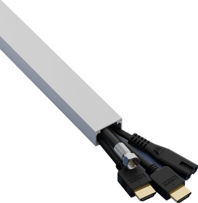 Trunking kabelkanal (2m, hvit)