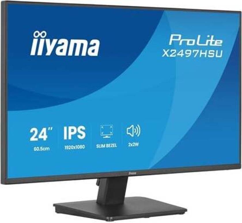 24" iiyama ProLite X2497HSU-B1 - LED monitor - Full HD (1080p) - 23.8"