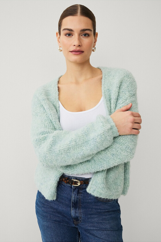 Åpen kardigan - Grønn