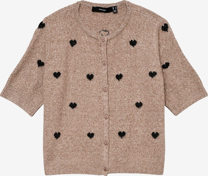 Kardigan vmDoffy Intarsia 2/4 - Grå