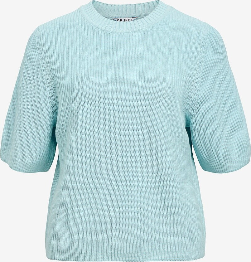 Pullover objFlo S/s RE Knit - Blå