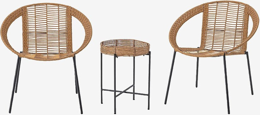 Bilde av Dudine Loungesett, Sett med 3 stk. - Beige