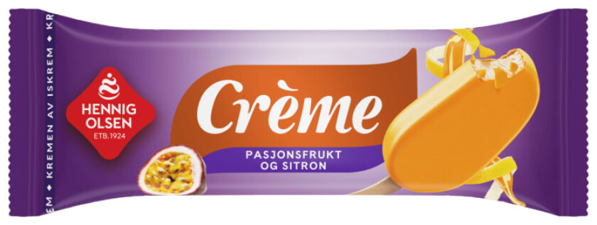 Creme Fløteis Pasjonsfrukt&Sitron 110ml