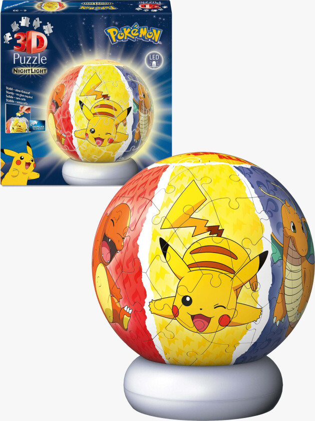 Pokémon 3D-puslespill Nattlampe 72 Brikker - 3D puslespill - Plast