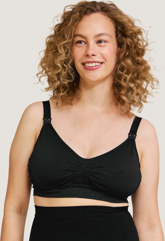 Gravid- Og Amming-BH Carri-Gel, Svart, S - Ammeklær - Polyamid