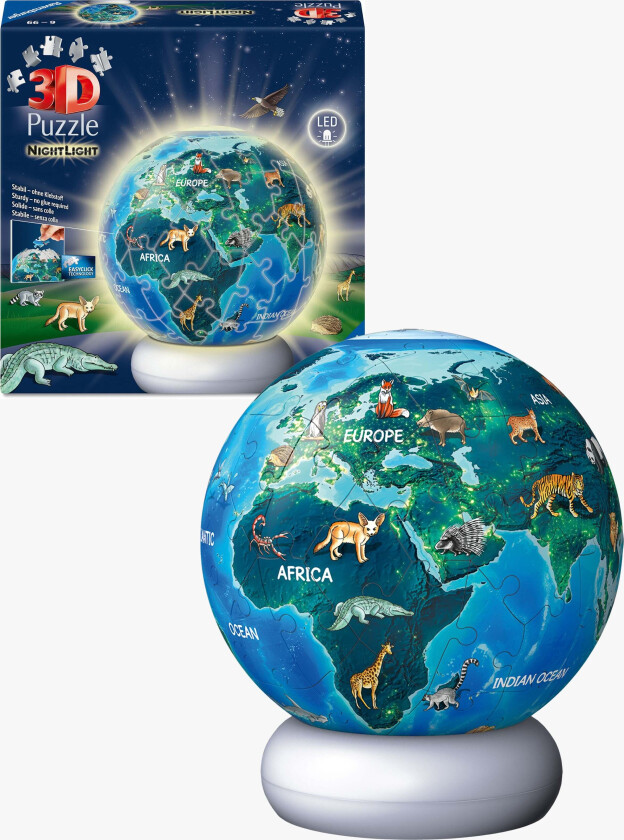 Gabby's Dollhouse 3D-puslespill Jorden Nattlampe 72 Brikker - 3D puslespill - Plast