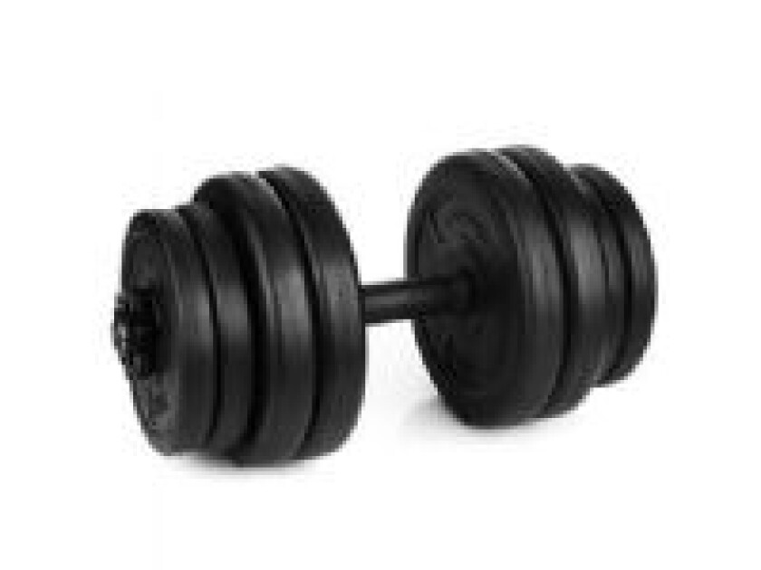 K921735, justerbar dumbbell, Sort, Stål, 15 g, 2,5 kg, 1,25 kg