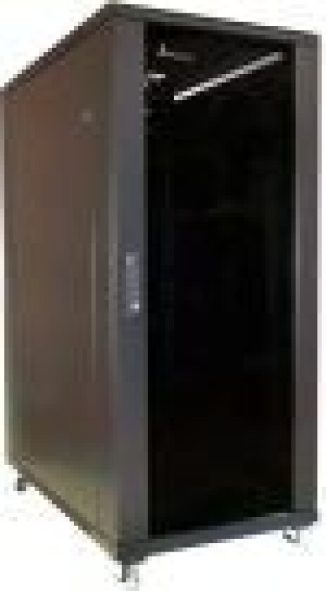 Extralink - Rack skap - 600x600 mm - står på gulv - svart - 32U - 19