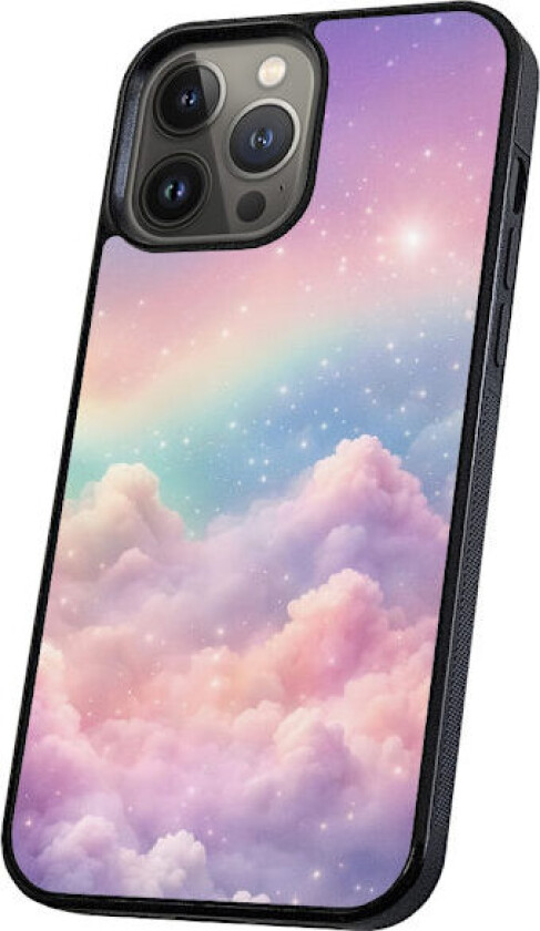iPhone 14 Pro Max - Deksel/Mobildeksel Rainbow Clouds