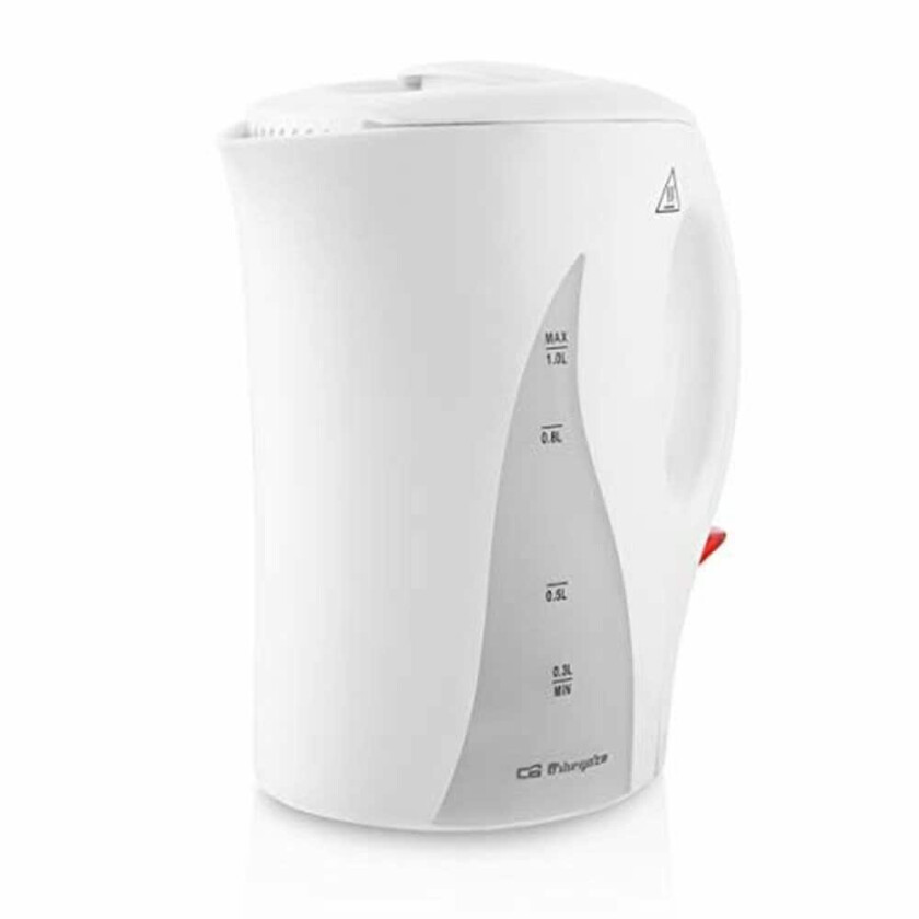 Vannkoker Orbegozo KT 4100 Hvit Stål 1000 W 1 L