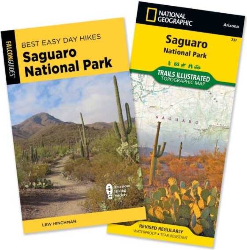 Best Easy Day Hiking Guide and Trail Map Bundle: Saguaro National Park