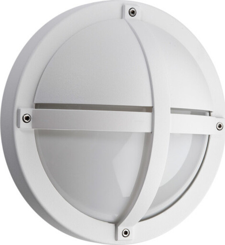SG Tanto utendørs vegglampe med skumringssensor, hvit