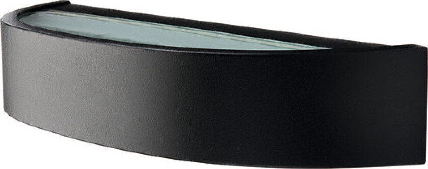 SG Curve utendørs vegglampe, 3000K, sort