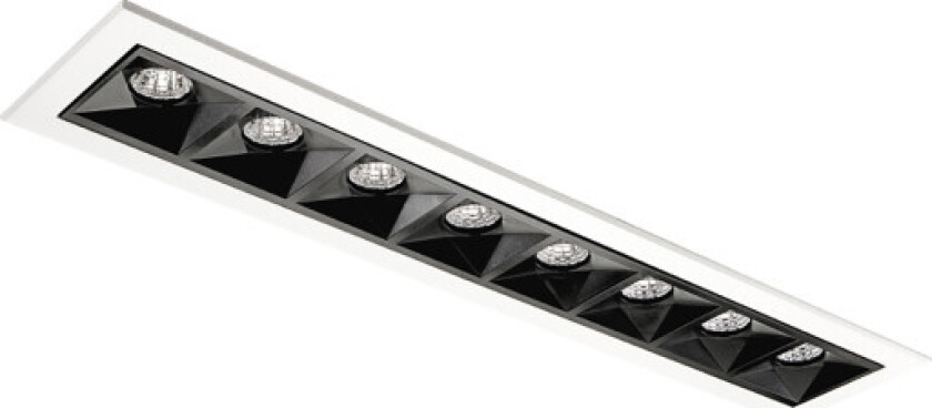 SG Inspire R 8 innfelt downlight, 4000K, hvit