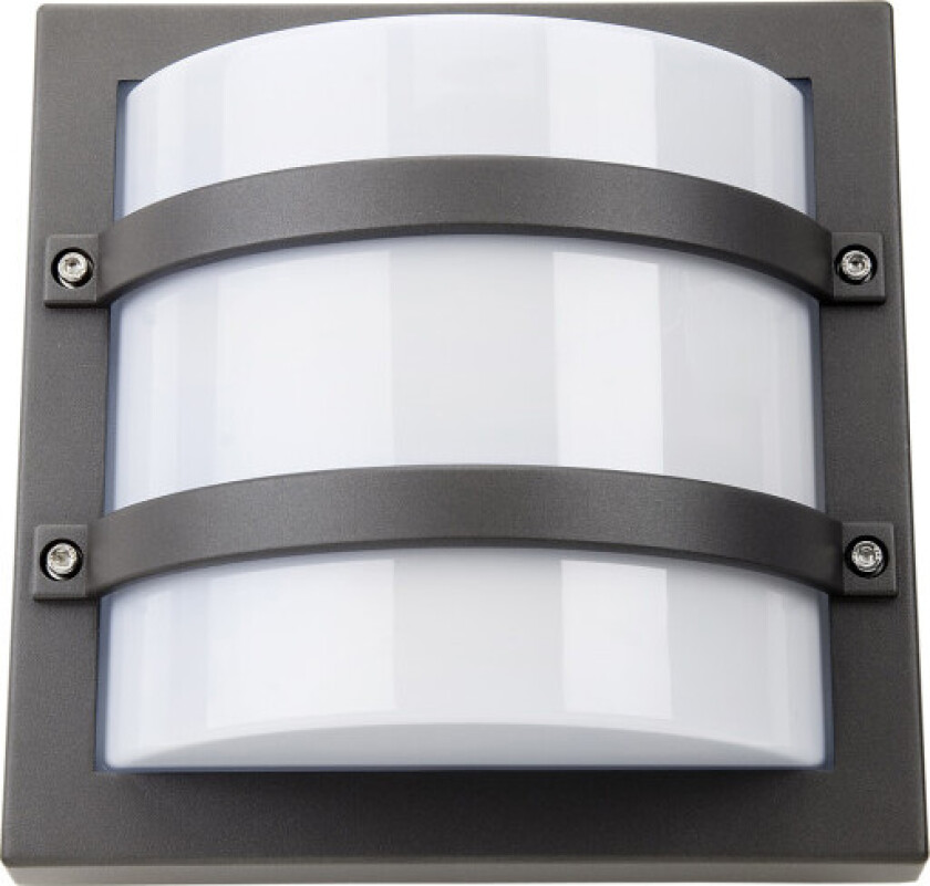 SG Largo utendørs vegglampe med skumringssensor, grå