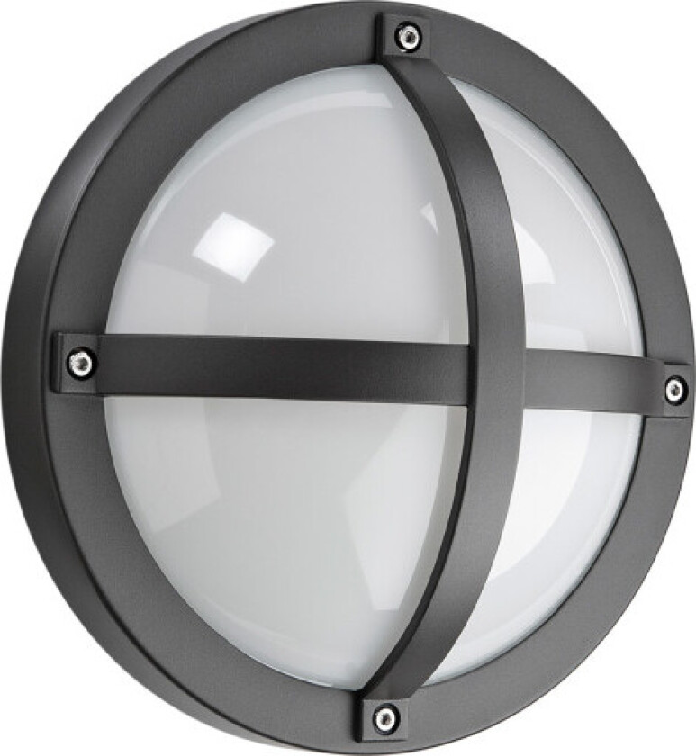 SG Solo utendørs vegglampe med skumringssensor, grå