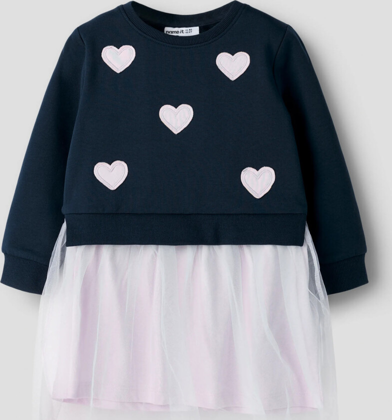 Bilde av Nmfbianja Sweat Dress Bru - Navy - 122