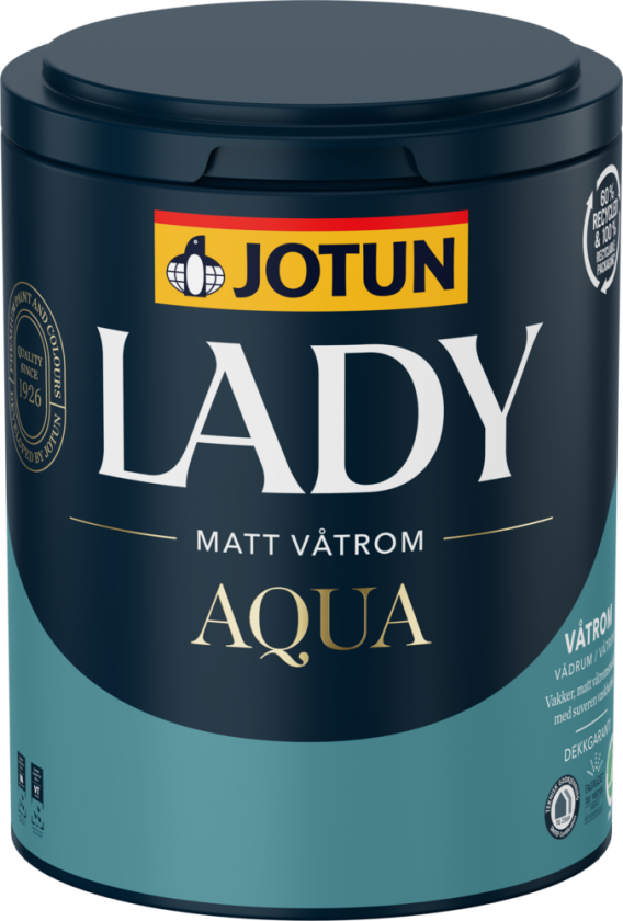 Lady Aqua Matt Hvit 0.68l