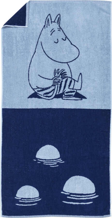 Moomin Badehåndkle Mummitrollet 70x140 Cm - Håndklær & Badelaken Bomull Blå - 1082559