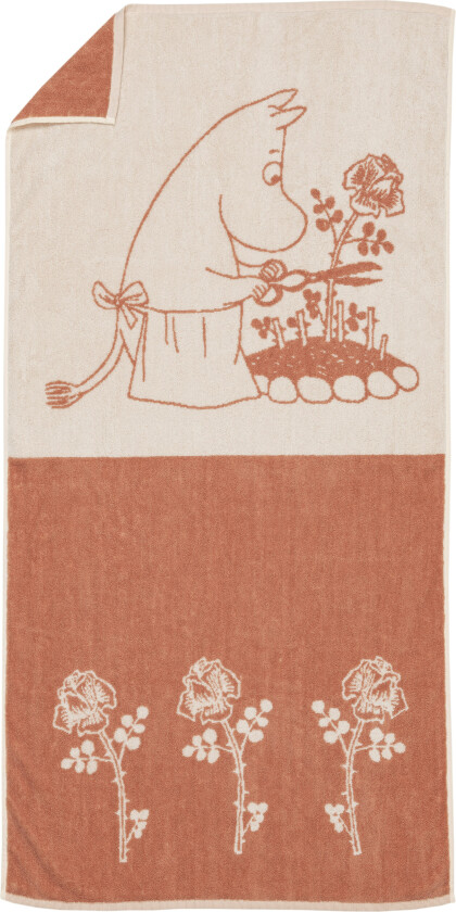 Moomin Badehåndkle Mummimamma 70x140 Cm - Håndklær & Badelaken Bomull Beige - 1082562