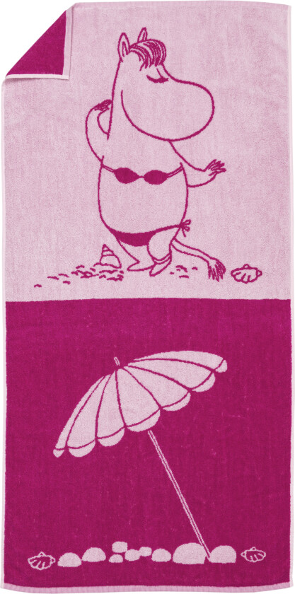 Moomin Badehåndkle Snorkfrøken 70x140 Cm - Håndklær & Badelaken Bomull Rosa - 1082557