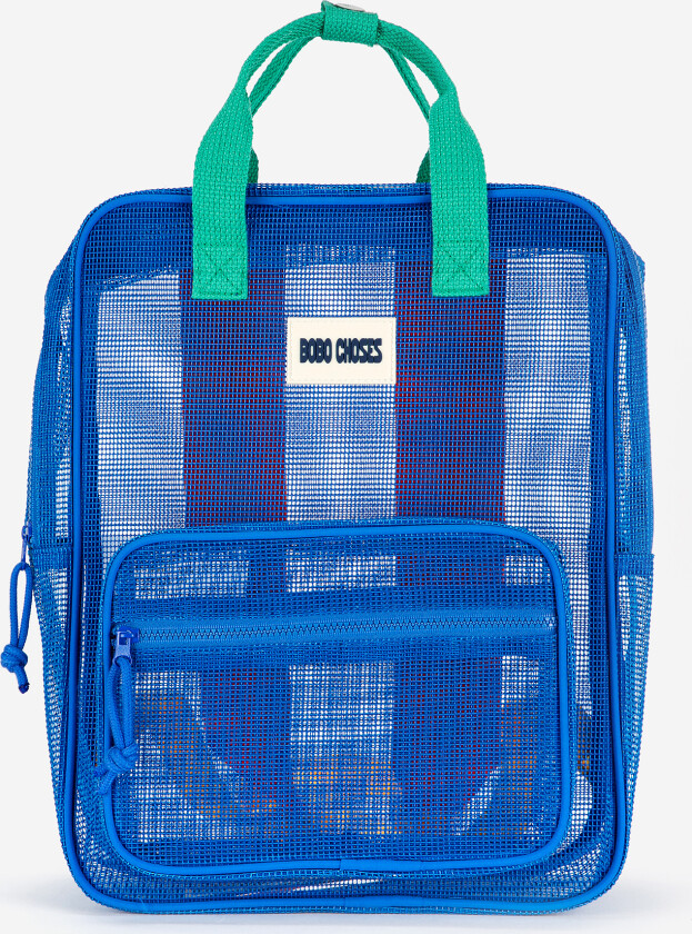 Color Block Ryggsekk I Mesh Multicolor Multicolor One Size Blå One Size mann