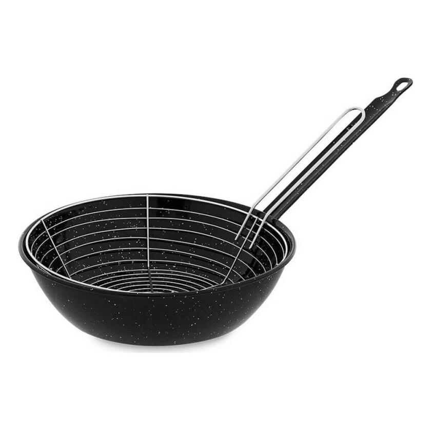 Stekepanne med Korg Vaello Svart emaljert stål (Ã 26 cm)