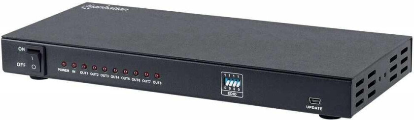 AV HDMI splitter 1x8 UHD 4K 3D EDID AC power