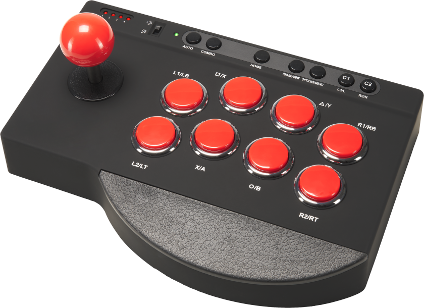 Subsonic Arcade Stick Til Switch/xbox/ps4/pc - Svart