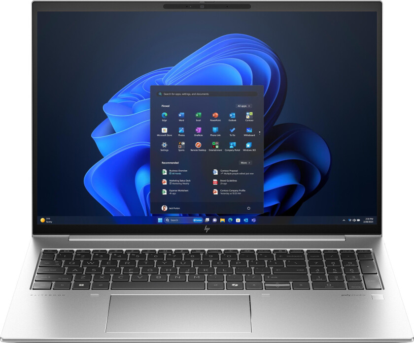 EliteBook G11 AMD Ryzen™ 7 8840U Laptop 40,6 cm (16") WUXGA 16 GB DDR5-SDRAM 512 GB SSD Wi-Fi 6E (802.11ax) Windows 11 Pro AI PC Silber