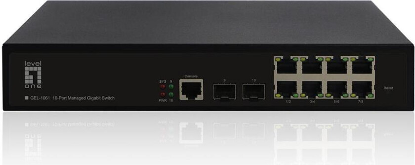 10-PORT L2 MANAGED GIGABIT SWITCH 2 X SFP IN PERP