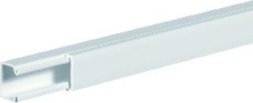Kabelkanal - 2 m - hvit