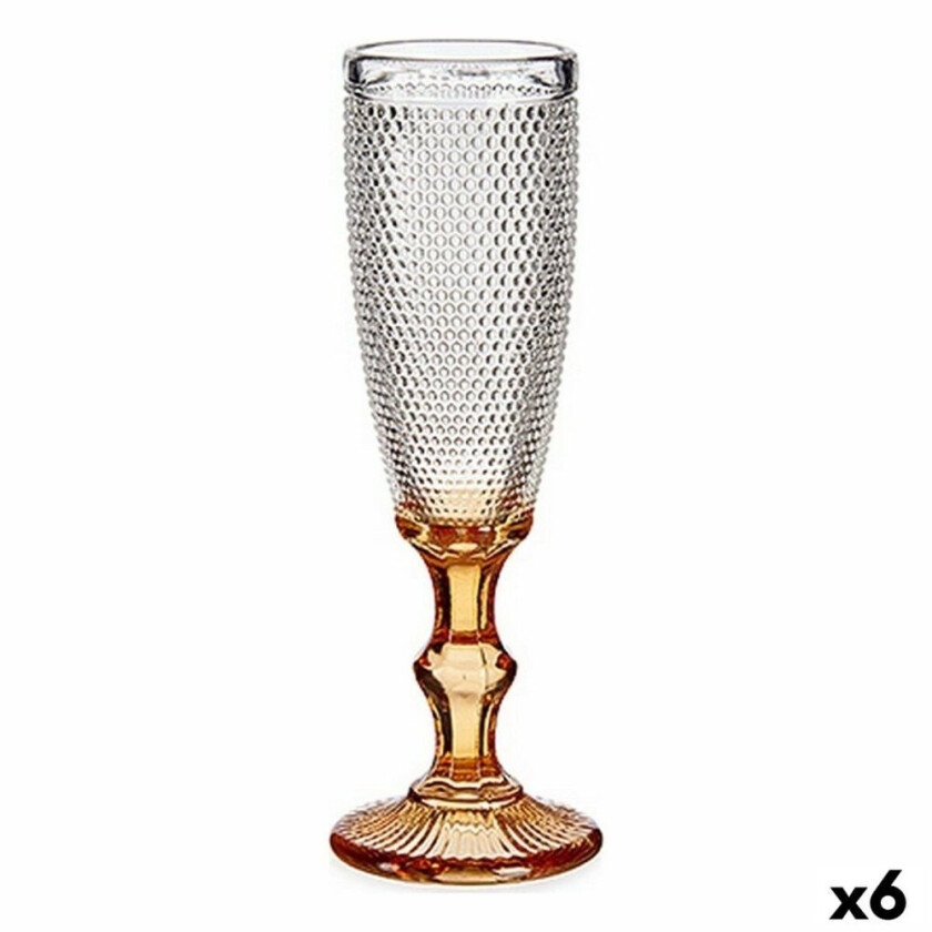 Champagneglass Points Amber Glass 180 ml (6 kvantitet)