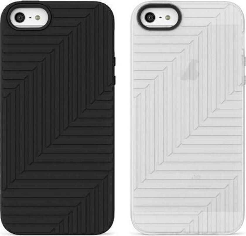 Flex Case - Eske for mobiltelefon - silikon - blank, svarttopp (en pakke 2) - for Apple iPhone 5