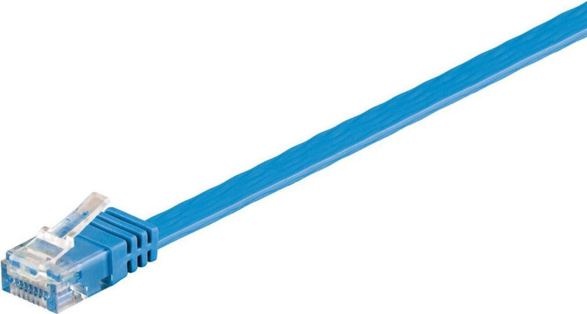 UltraFlat - Nettverkskabel - RJ-45 (hann) til RJ-45 (hann) - 3 m - UTP - CAT 6 - med støvel, flat - blå
