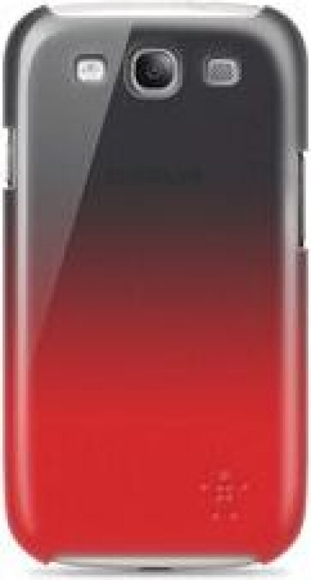 Shield Fade - Baksidedeksel for mobiltelefon - polykarbonat - svart, rød - for Samsung Galaxy S III