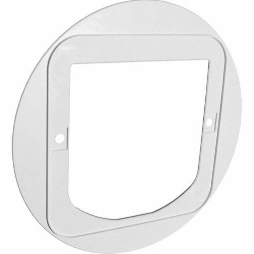 Adapter for montering glass/stål katteluke standard Brun