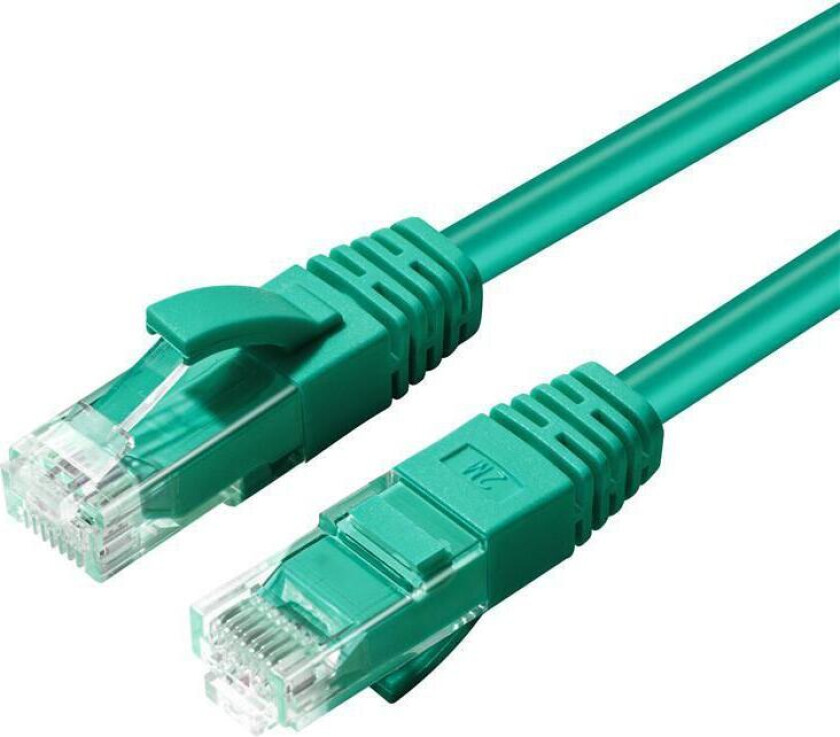 Nettverkskabel - RJ-45 (hann) til RJ-45 (hann) - 1 m - UTP - CAT 6 - halogenfri - grønn