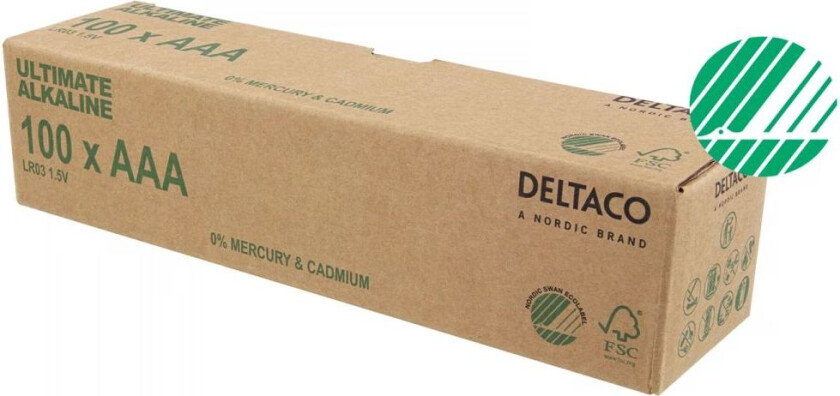 Ultimate Alkaline Aaa-Batteri, 100-Pack (Bulk)