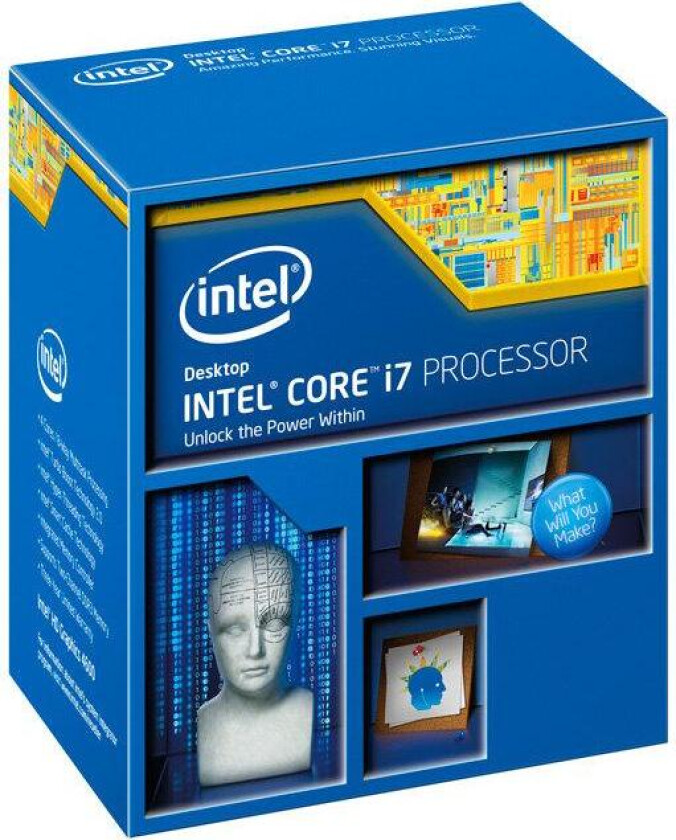 Core i7 4810MQ - 2.8 GHz - 4 kjerner - 8 strenger - 6 MB cache - Boks