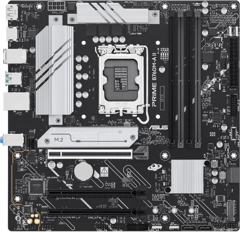 PRIME B760M-A II-CSM LGA 1700 mATX motherboard DDR5 PCIe 5.0 1xHDMI 1xDP 2xM.2 4xSATA