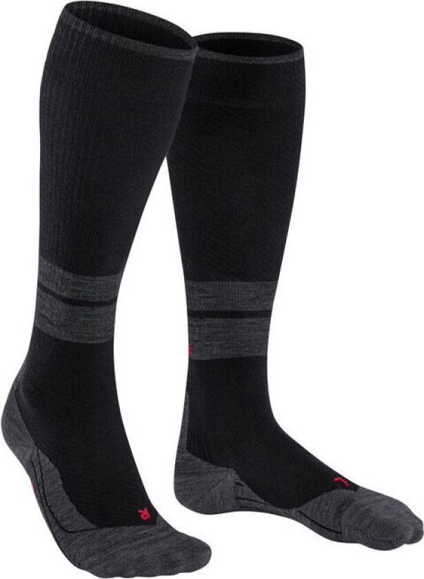 Women's TK Compression Energy Trekking Knee-high Socks Black 39-42 W2, Black