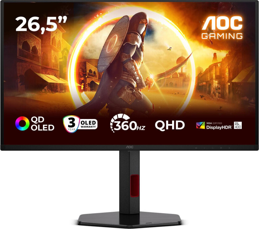 26.5' 16:9 QD-OLED 360Hz 2560x1440 HAS 1