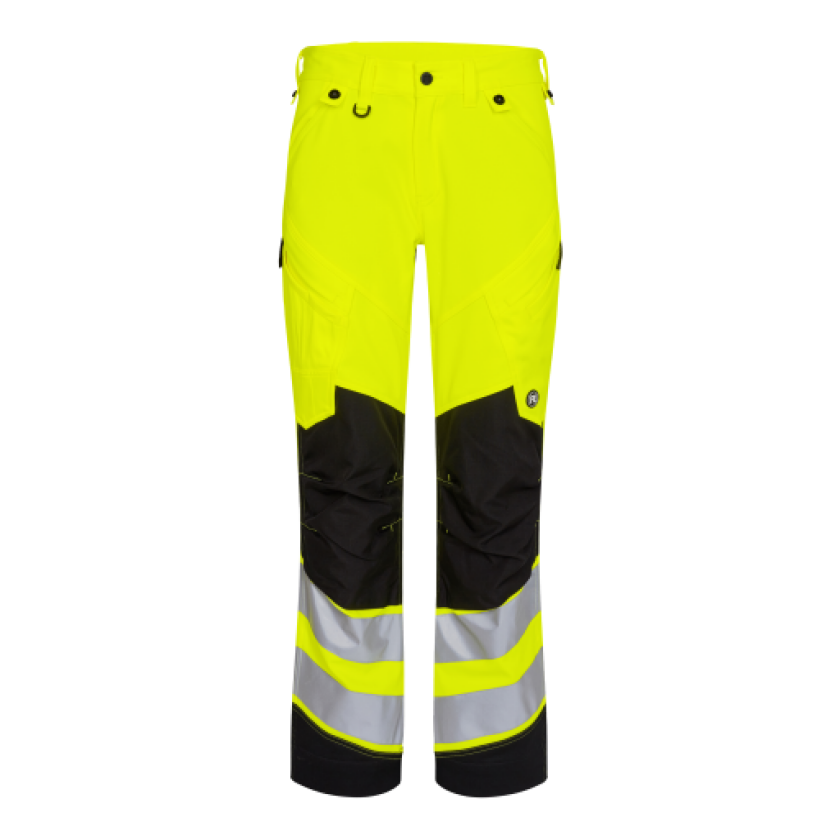 FE Engel stretchbukse 2544, High-Vis, størrelse 2, gul/svart, størrelse K132