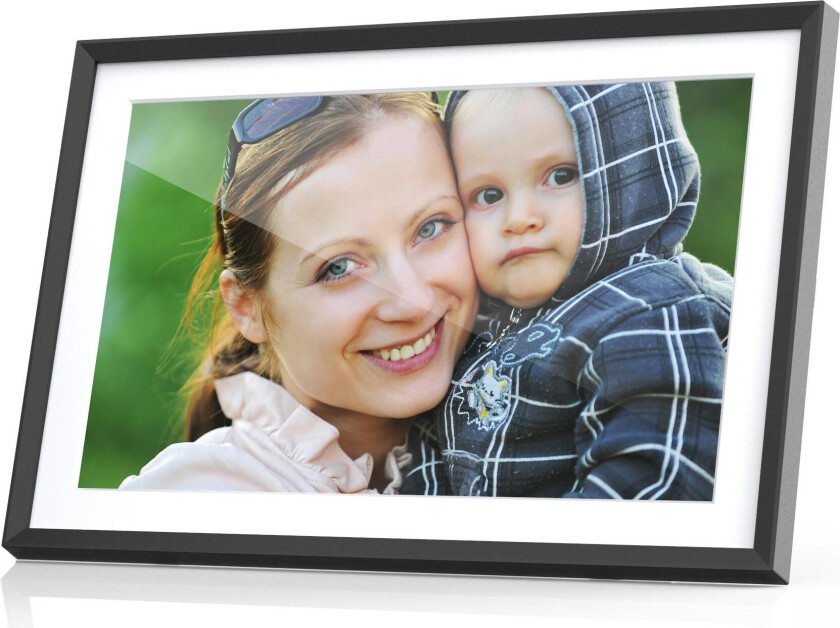 Frameo 10.1" digital fotoramme svart/hvit, 1280x800 IPS touch