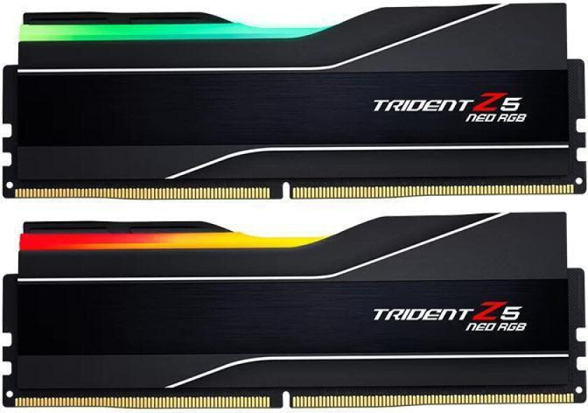 Bilde av 128GB (2 x 64 GB) DDR5 6000MHz CL34 1.35V Trident Z5 NEO RGB Black