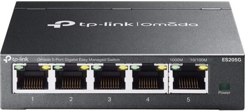 ES205G New Omada 5-Port Gigabit Easy Managed Switch 5x 10/100/1000Mbps RJ45 ports Easy to Use: Supports plug-and-play for instant connectivity