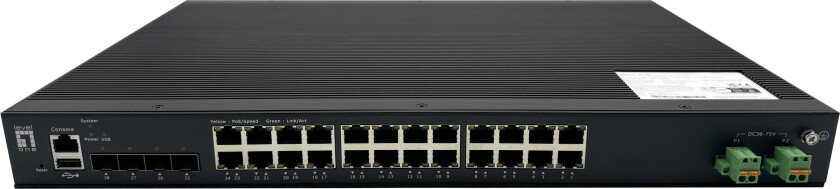 28-Port L2 Plus Managed Poe