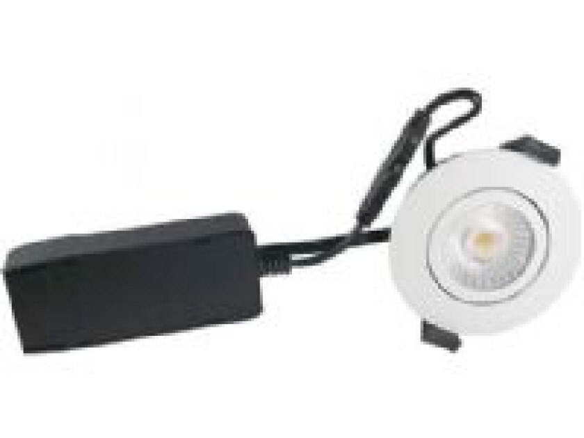 Low Profile ECO LED Innbyggingsspot 6W 3000K, matt hvit