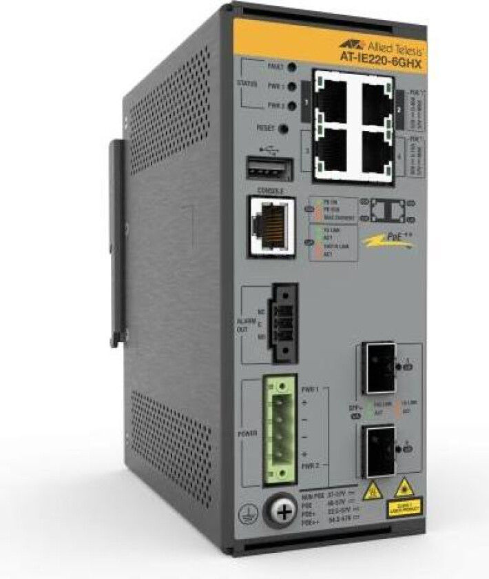 AT IE220-6GHX - switch - 6 porter - Styrt - TAA-samsvar